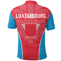 Luxembourg Polo Shirt Strong Lion RLT6 - Wonder Print Shop