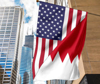 US Flag with Bahrain Flag RLT8 - Wonder Print Shop