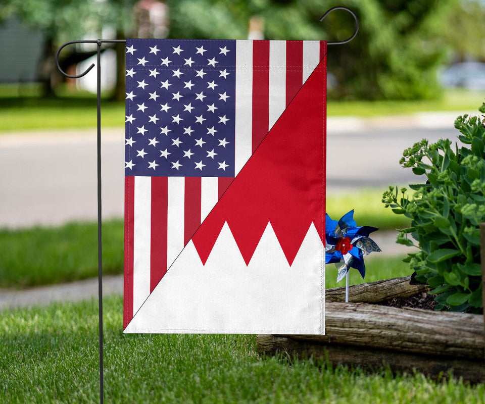 US Flag with Bahrain Flag RLT8 - Wonder Print Shop