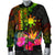 The Philippines Polynesian Men's Bomber Jacket Hibiscus and Banana Leaves RLT6 - Wonder Print Shop