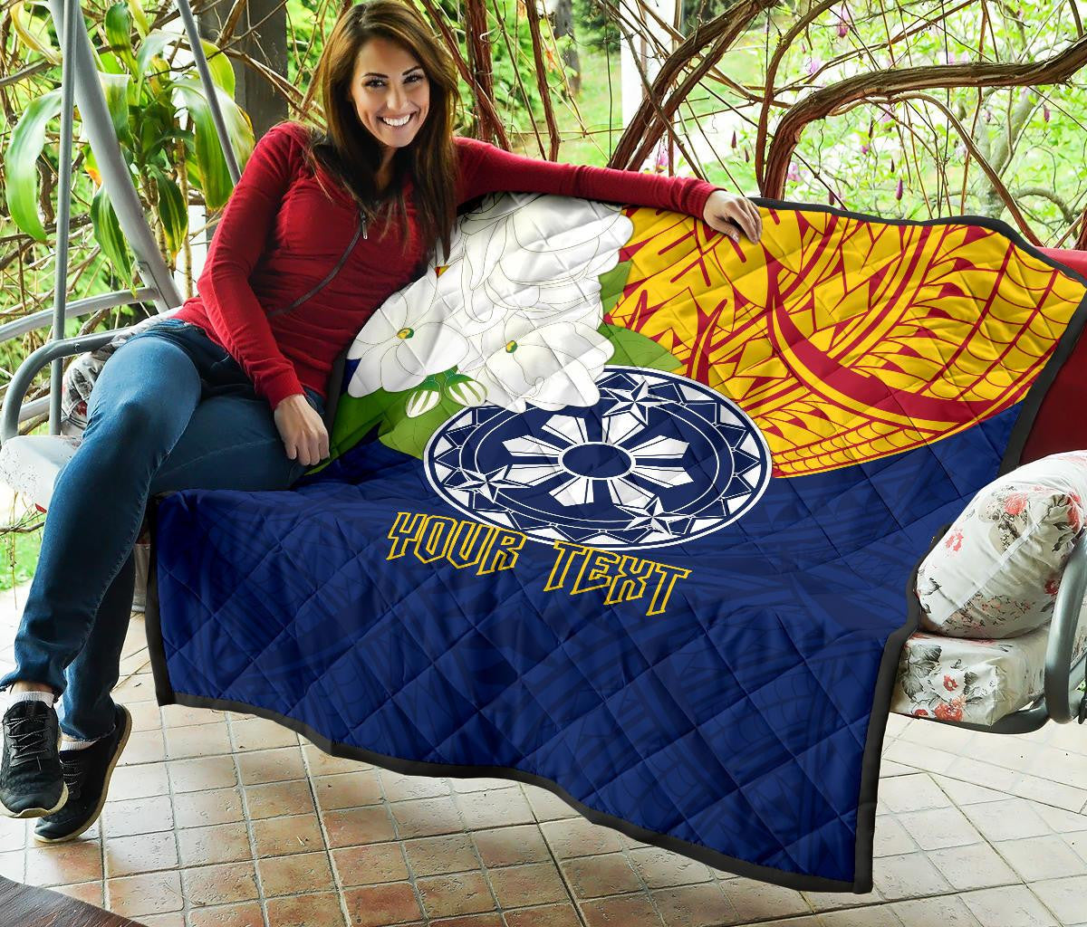 The Philippines Personalised Premium Quilt Filipino Sampaguita RLT6 - Wonder Print Shop