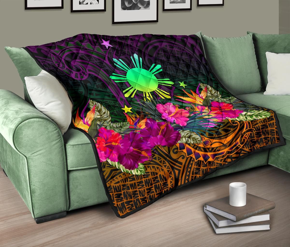 The Phillipines Premium Quilt Summer Hibiscus RLT6 - Wonder Print Shop