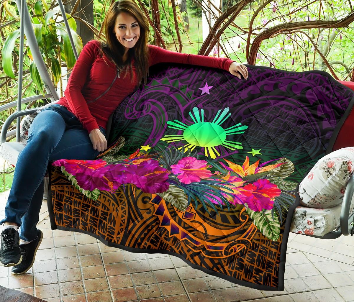 The Phillipines Premium Quilt Summer Hibiscus RLT6 - Wonder Print Shop