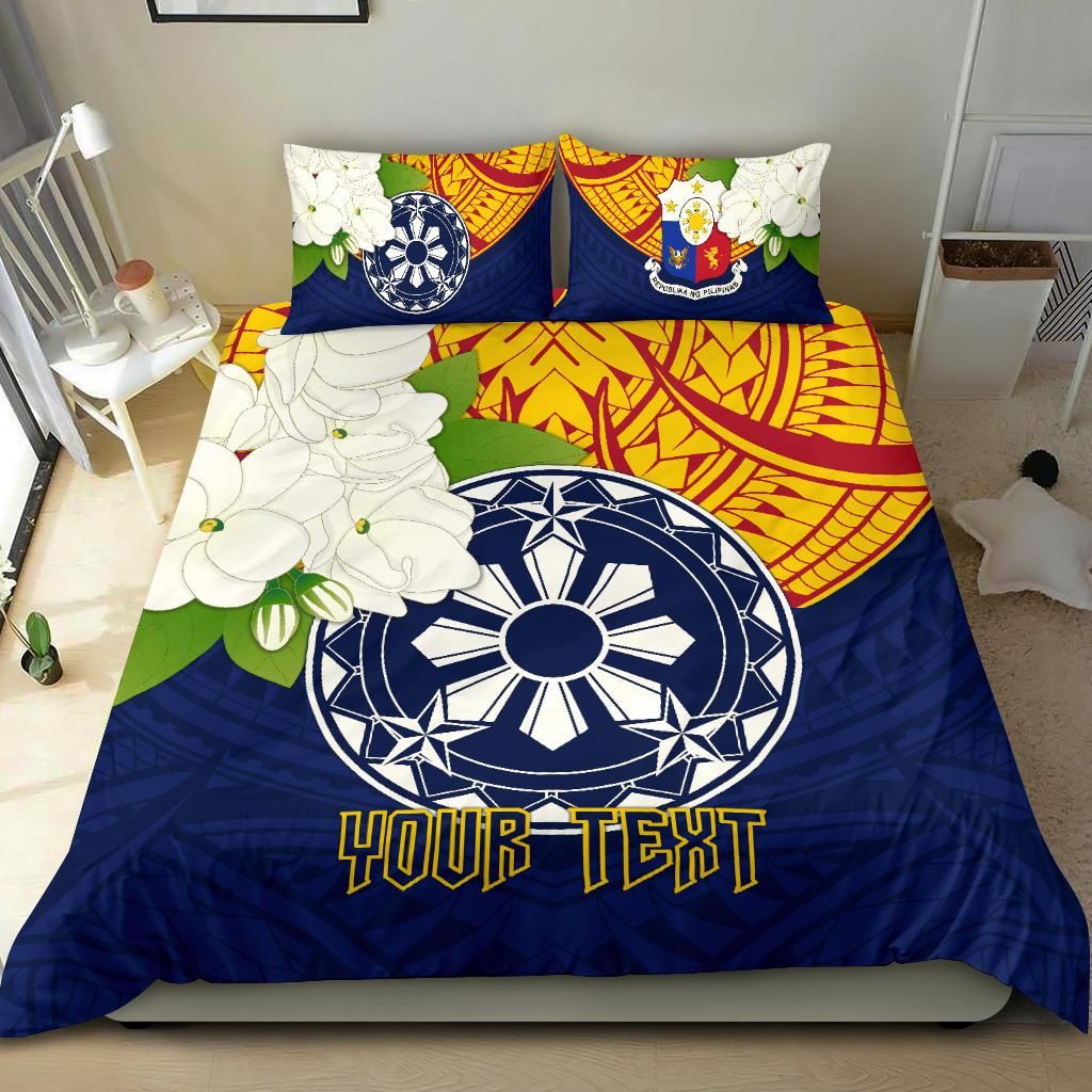 The Philippines Personalised Bedding Set Filipino Sampaguita RLT6 - Wonder Print Shop