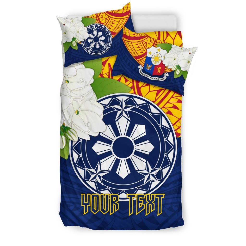 The Philippines Personalised Bedding Set Filipino Sampaguita RLT6 - Wonder Print Shop