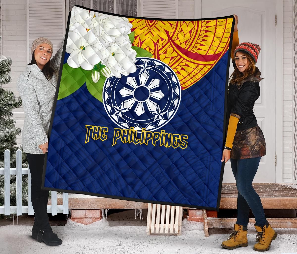 The Philippines Premium Quilt Filipino Sampaguita RLT6 - Wonder Print Shop