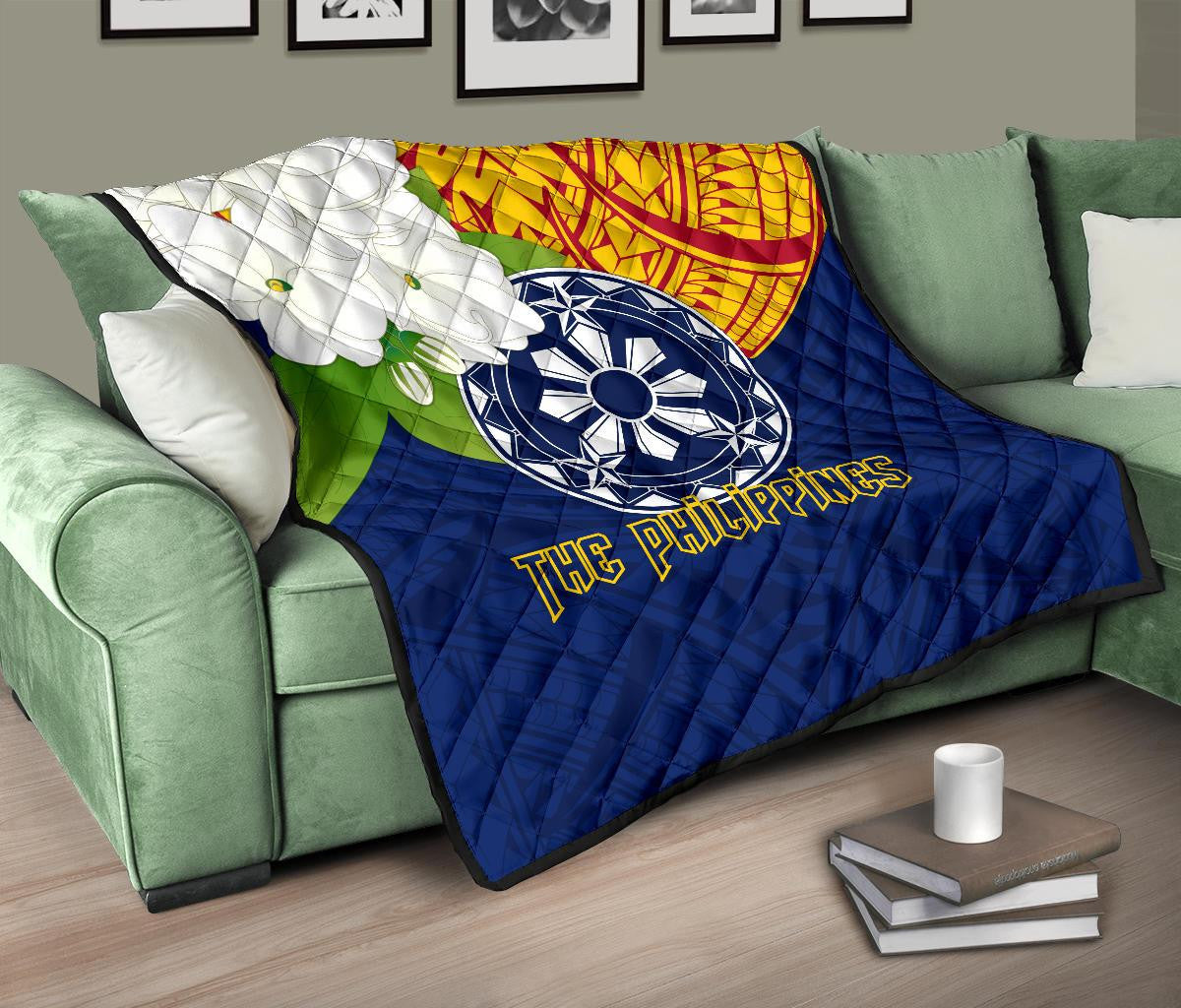 The Philippines Premium Quilt Filipino Sampaguita RLT6 - Wonder Print Shop