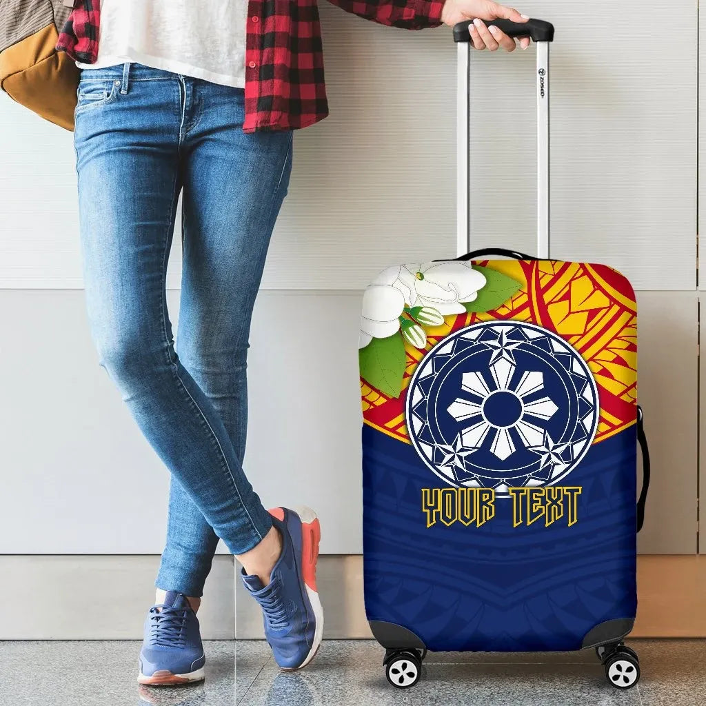 The Philippines Personalised Luggage Cover Filipino Sampaguita RLT6 - Wonder Print Shop