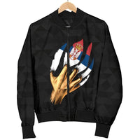 Serbia Men's Bomber Jacket Serbian Is Me RLT7 - Wonder Print Shop