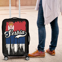Serbia Grunge Flag Luggage Cover RLT7 - Wonder Print Shop