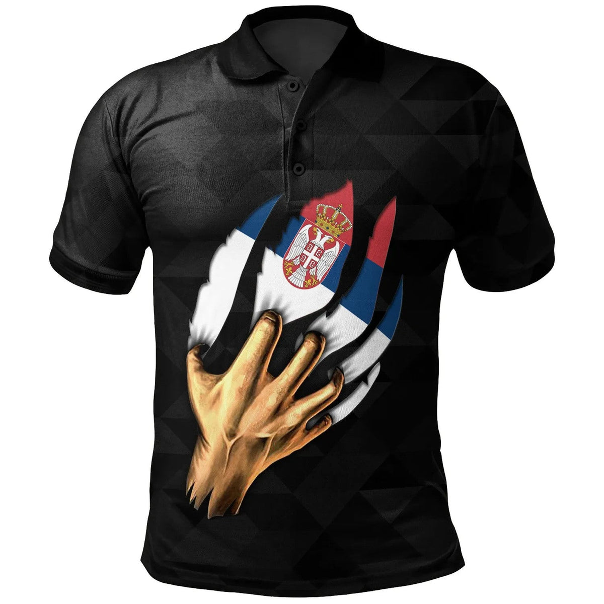 Serbia Polo Shirt Serbian Is Me RLT7 - Wonder Print Shop