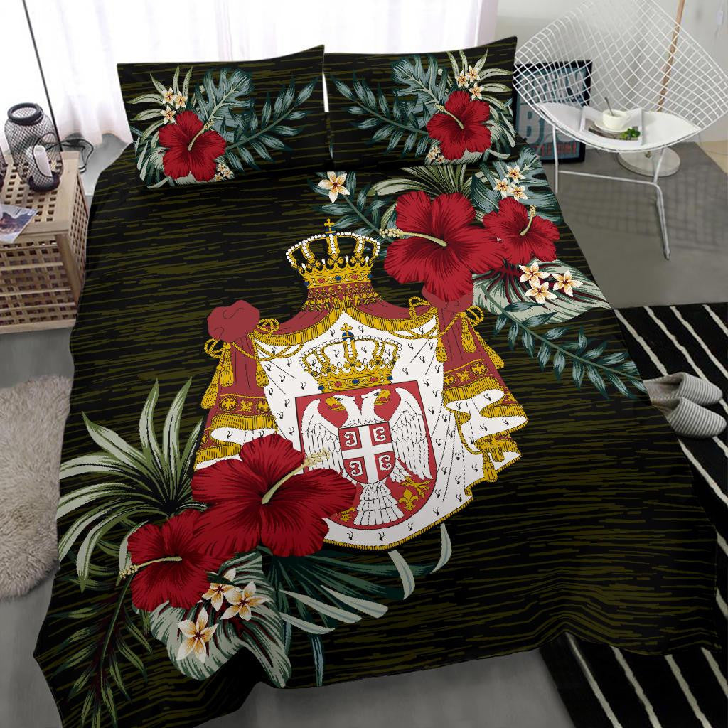 Serbia Bedding Set Special Hibiscus RLT7 - Wonder Print Shop