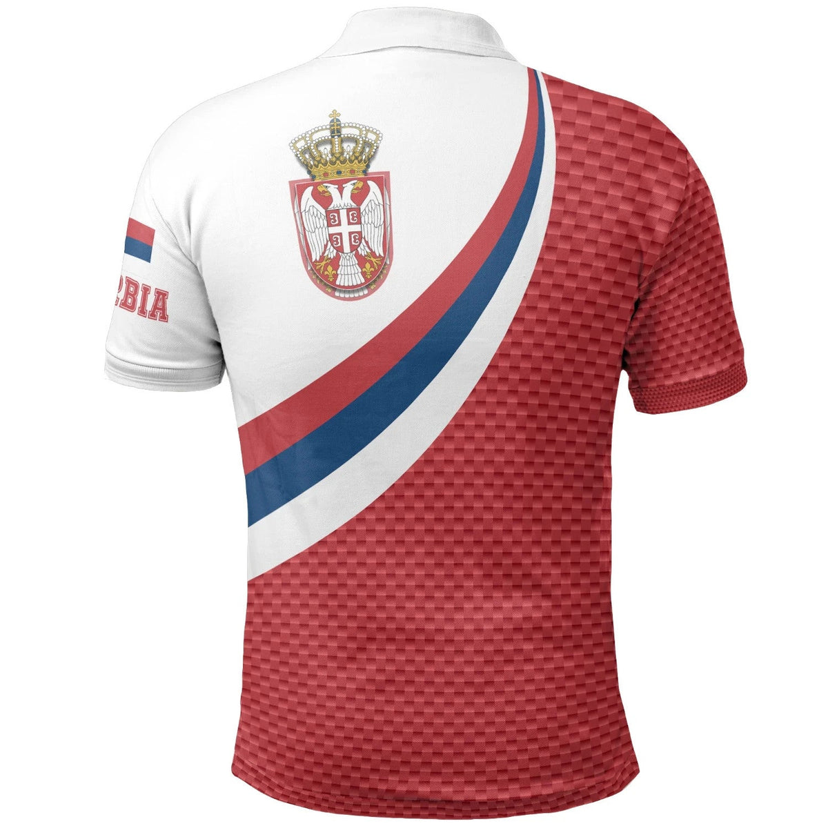 Serbia Polo Shirt Serbia Flag Red RLT7 - Wonder Print Shop