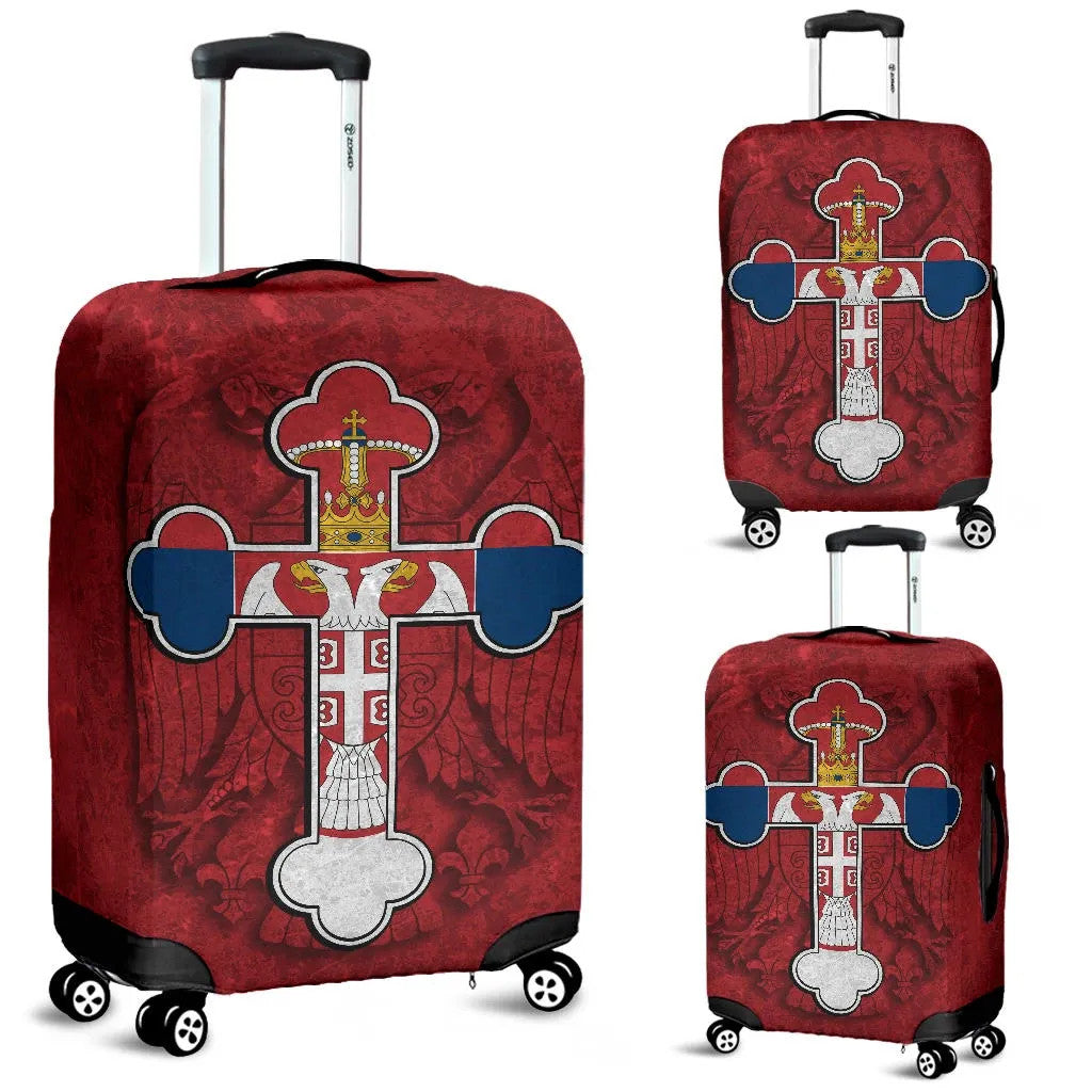 Serbian Cross Luggage Covers Eagle RLT7 - Wonder Print Shop