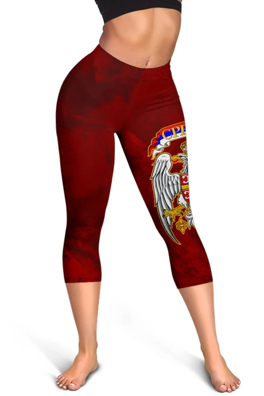 serbia-womens-capris-best-serbian-eagle-tattoo