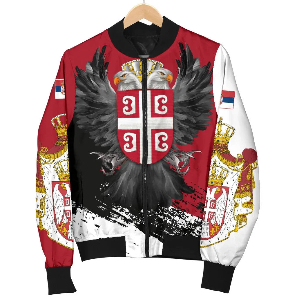 Serbia Men's Bomber Jacket Serbian Eagle Tattoo RLT7 - Wonder Print Shop