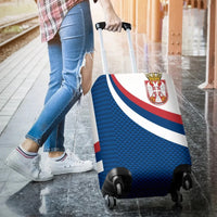 Serbia Luggage Covers Serbia Flag Blue RLT7 - Wonder Print Shop