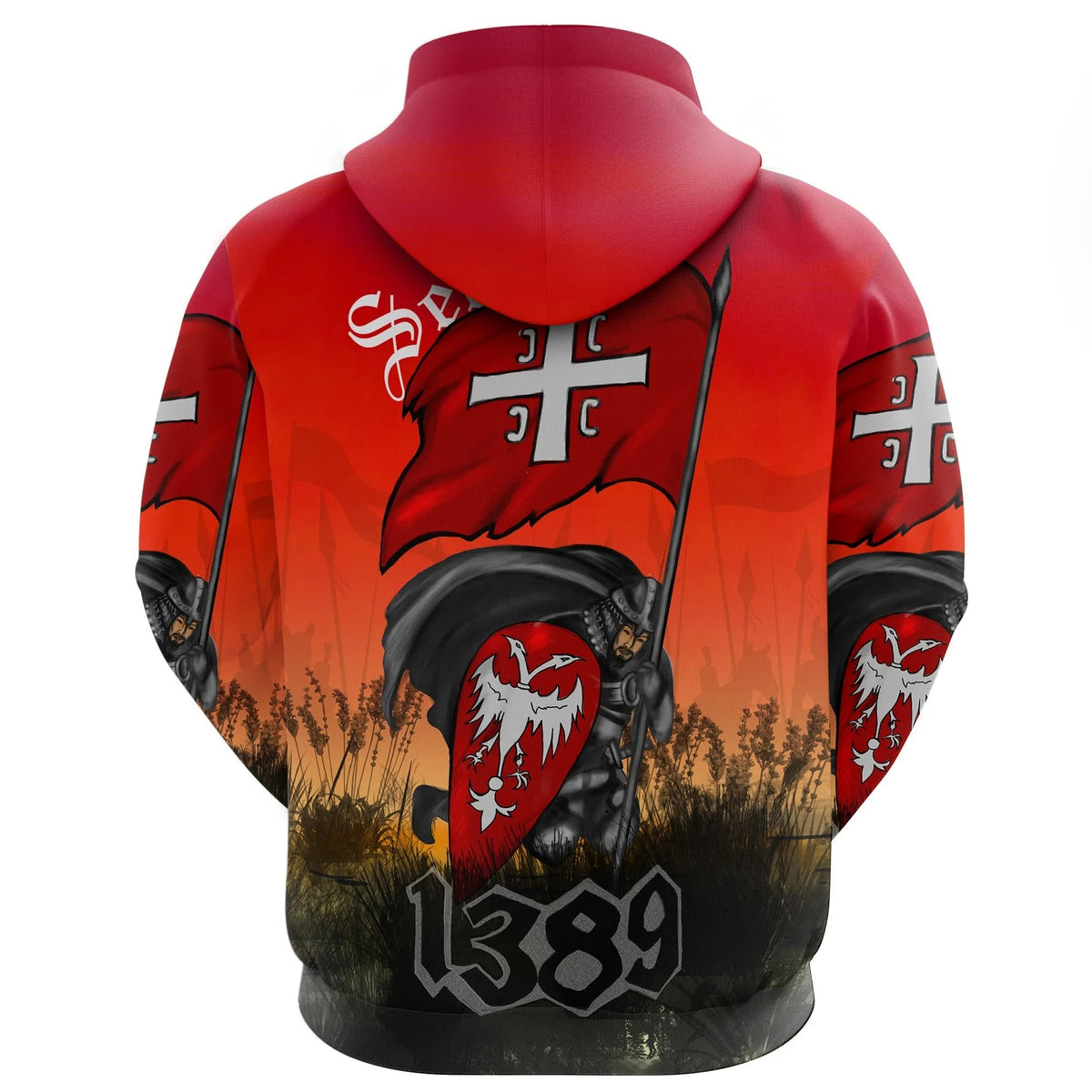 Serbia Hoodie 1389 RLT7 - Wonder Print Shop