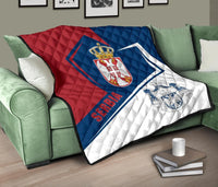 Serbia Premium Quilt Coat Of Arms Flag Style RLT7 - Wonder Print Shop