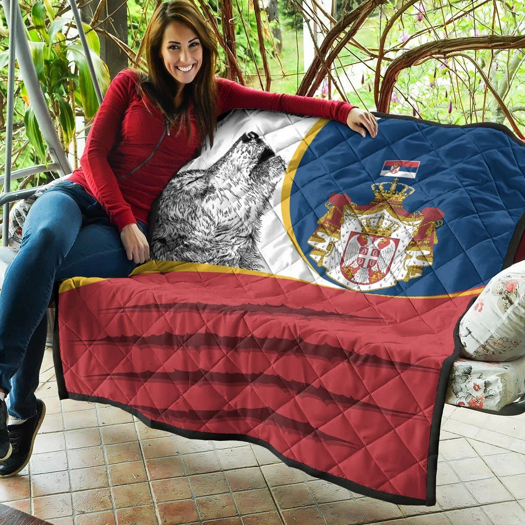 Serbia Premium Quilt Flag Of Serbia RLT7 - Wonder Print Shop