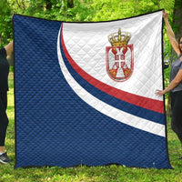 Serbia Premium Quilt Serbia Flag Blue RLT7 - Wonder Print Shop