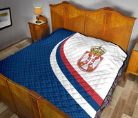 Serbia Premium Quilt Serbia Flag Blue RLT7 - Wonder Print Shop