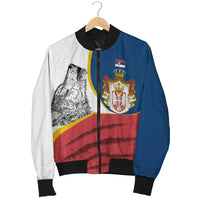 Serbia Men's Bomber Jacket Flag Of Serbia RLT7 - Wonder Print Shop