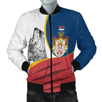 Serbia Men's Bomber Jacket Flag Of Serbia RLT7 - Wonder Print Shop