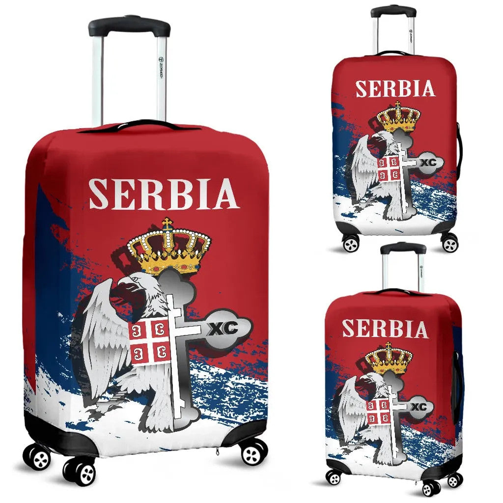 Serbia Luggage Covers Serbian Eagle / Orthodox Cross RLT7 - Wonder Print Shop