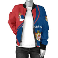 Serbia Women's Bomber Jacket Genration RLT7 - Wonder Print Shop