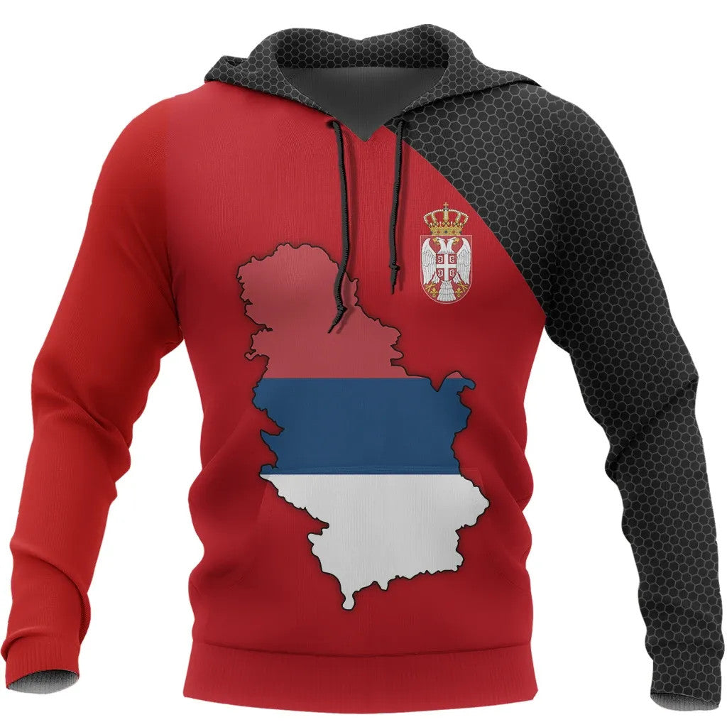 Serbia Map Special Hoodie RLT7 - Wonder Print Shop