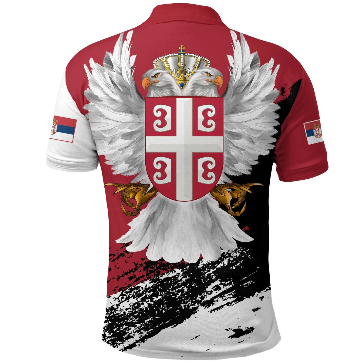 Serbia Polo Shirt Serbian White Eagle RLT7 - Wonder Print Shop