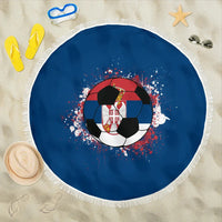 Serbia Soccer Beach Blanket RLT7 - Wonder Print Shop