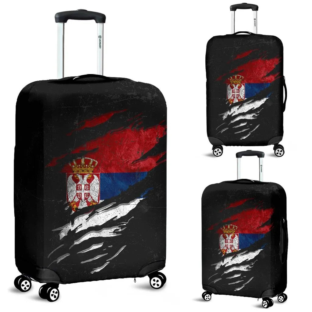 Serbia In Me Luggage Covers Special Grunge Style RLT7 - Wonder Print Shop