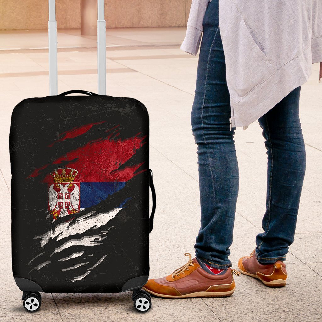 Serbia In Me Luggage Covers Special Grunge Style RLT7 - Wonder Print Shop