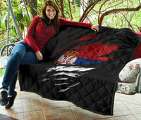Serbia In Me Quilt Special Grunge Style RLT7 - Wonder Print Shop