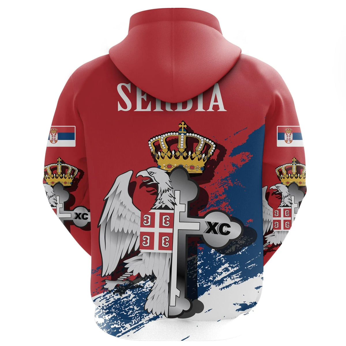 Serbia Special Hoodie Serbian Eagle / Orthodox Cross RLT7 - Wonder Print Shop