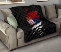 Serbia In Me Quilt Special Grunge Style RLT7 - Wonder Print Shop