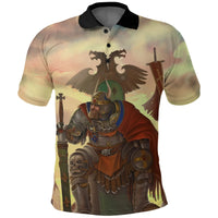 Serbia Polo Shirt Serbian Warrior RLT7 - Wonder Print Shop