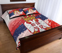 Serbia Quilt Bed Set Serbia National Flag and Emblem RLT7 - Wonder Print Shop