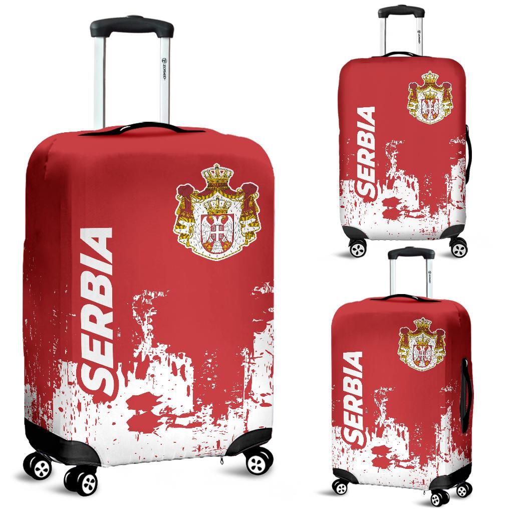 Serbia Luggage Cover Smudge Style10 RLT7 - Wonder Print Shop