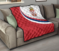 Serbia Premium Quilt Serbia Flag Red RLT7 - Wonder Print Shop