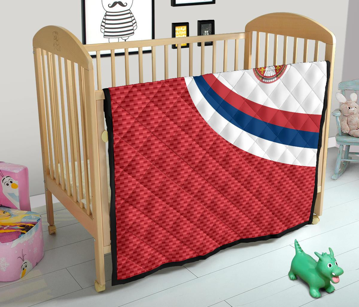 Serbia Premium Quilt Serbia Flag Red RLT7 - Wonder Print Shop