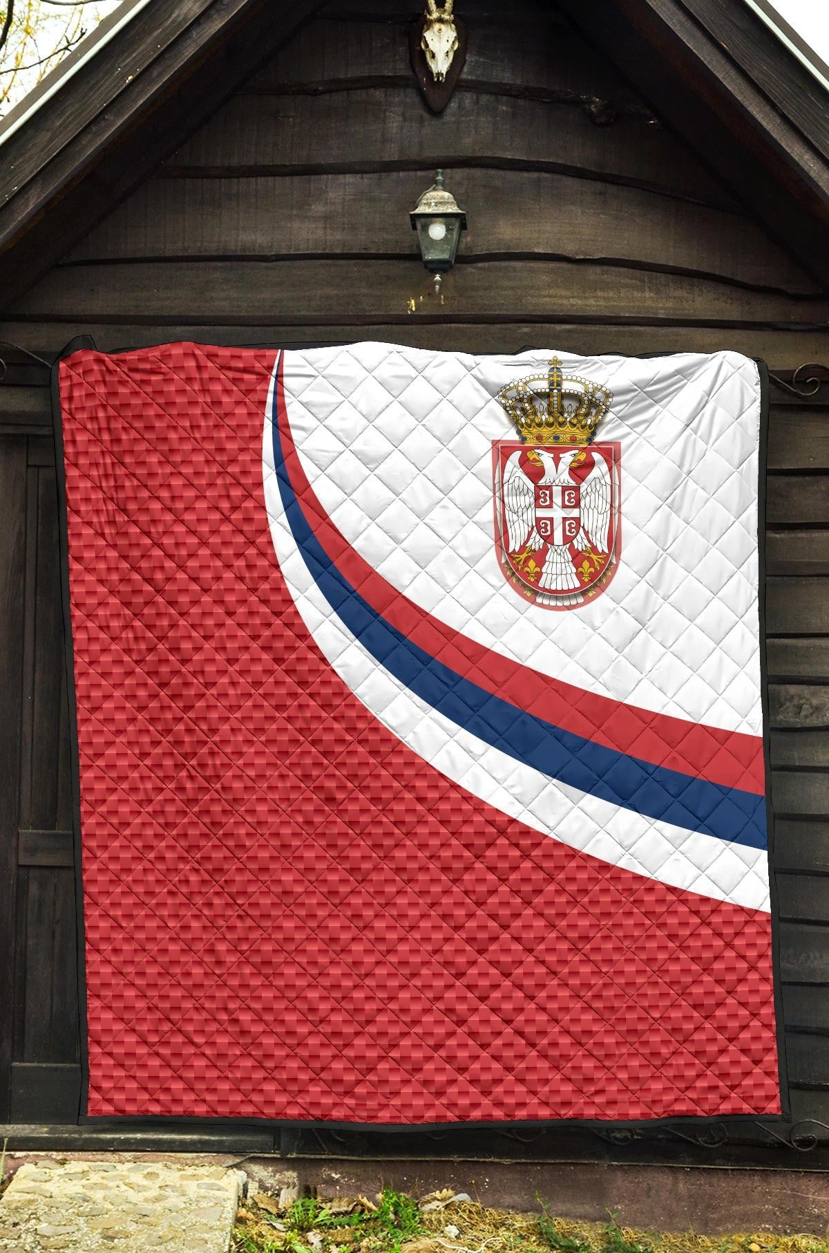 Serbia Premium Quilt Serbia Flag Red RLT7 - Wonder Print Shop