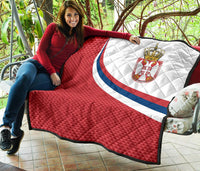 Serbia Premium Quilt Serbia Flag Red RLT7 - Wonder Print Shop