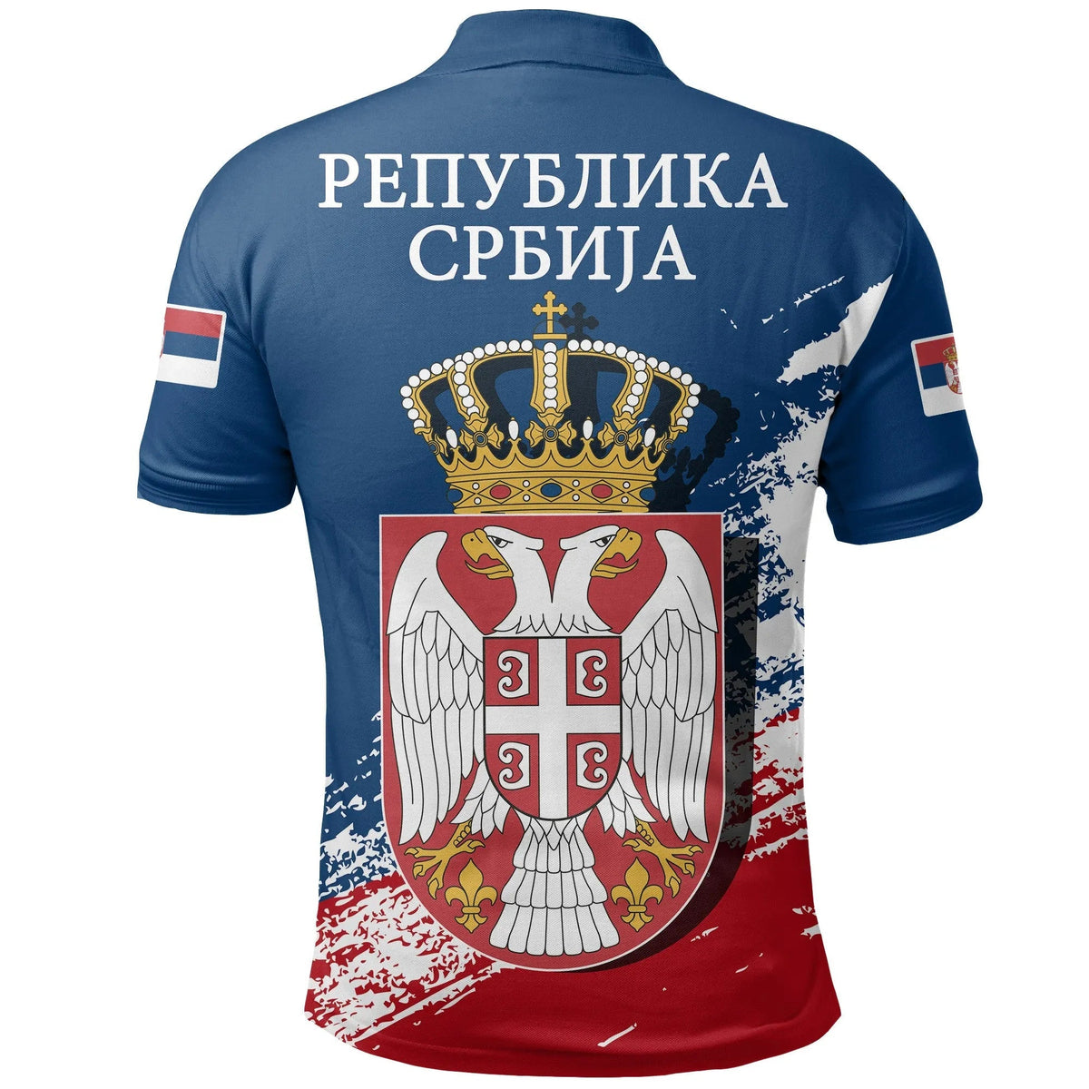 Serbia Polo Shirt Special Blue Version RLT7 - Wonder Print Shop