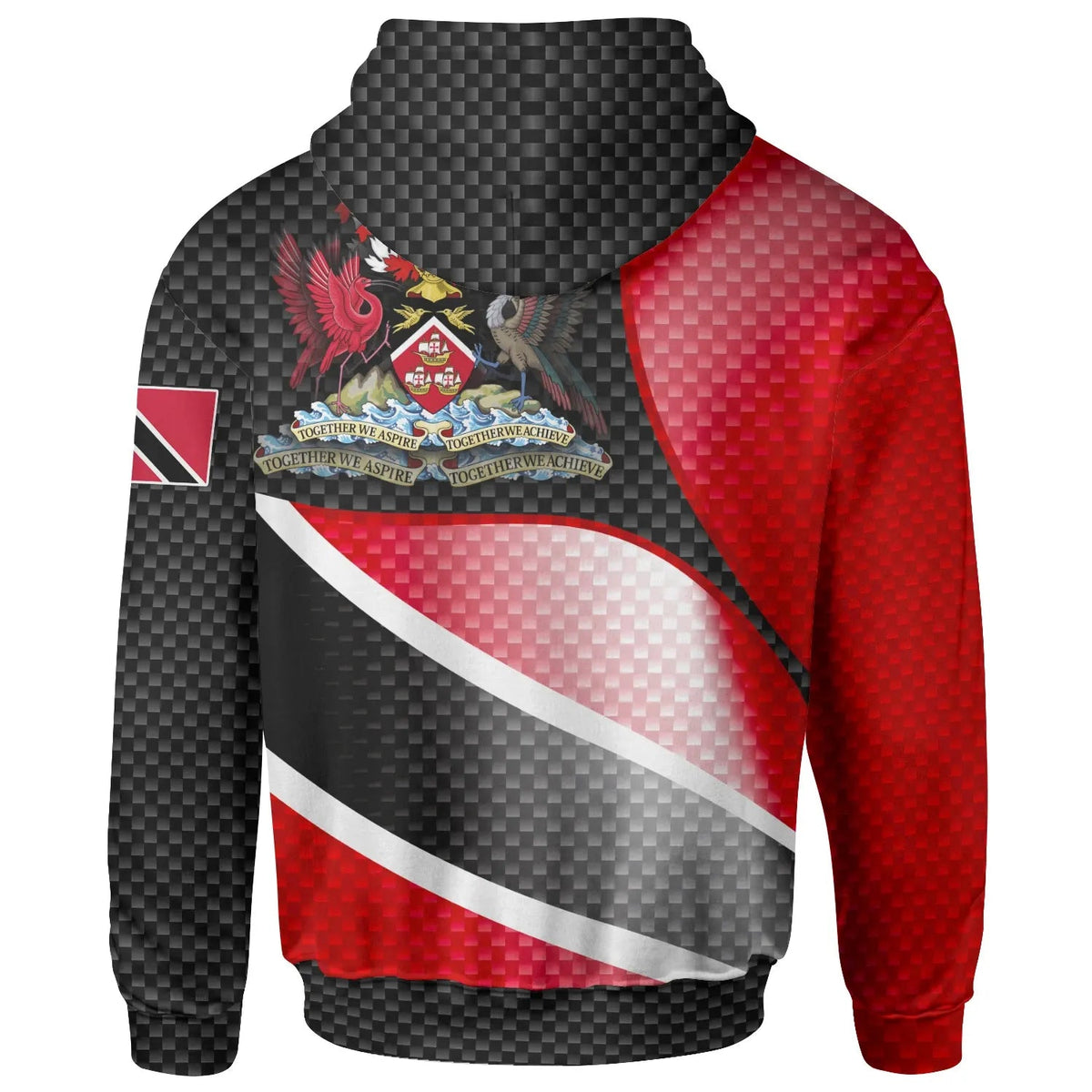 Trinidad and Tobago Hoodie Trinidad and Tobago Flag RLT6 - Wonder Print Shop