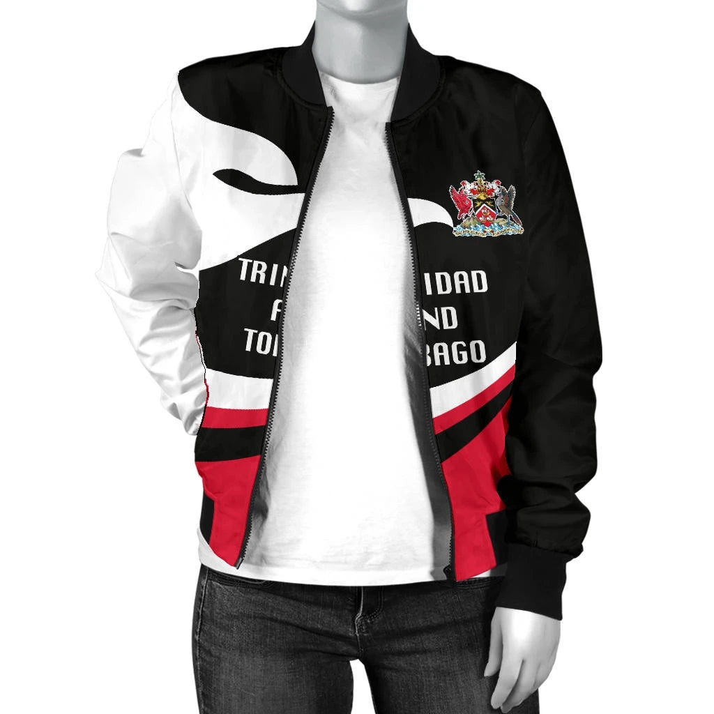 Trinidad and Tobago Women Bomber Jacket Proud Version RLT6 - Wonder Print Shop