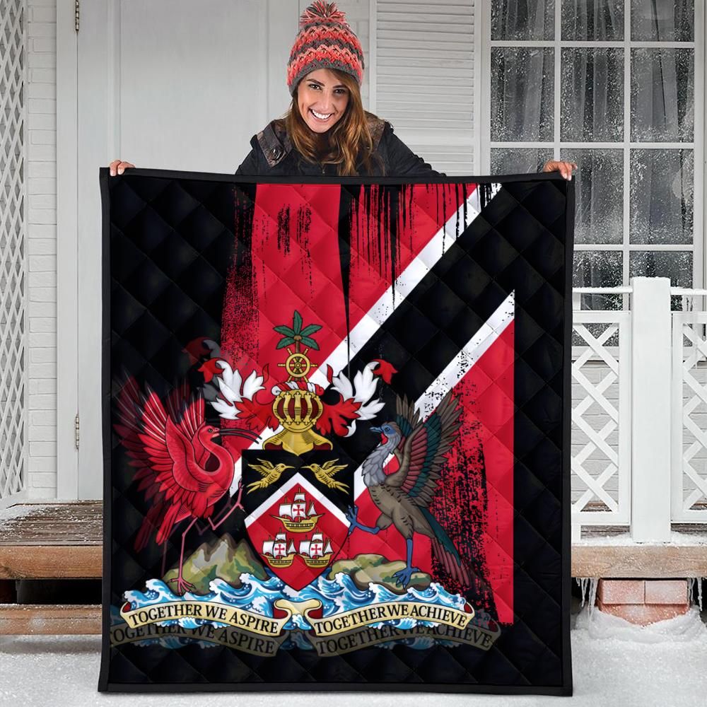 Trinidad and Tobago Flag Premium Quilt Flag Style4 RLT6 - Wonder Print Shop