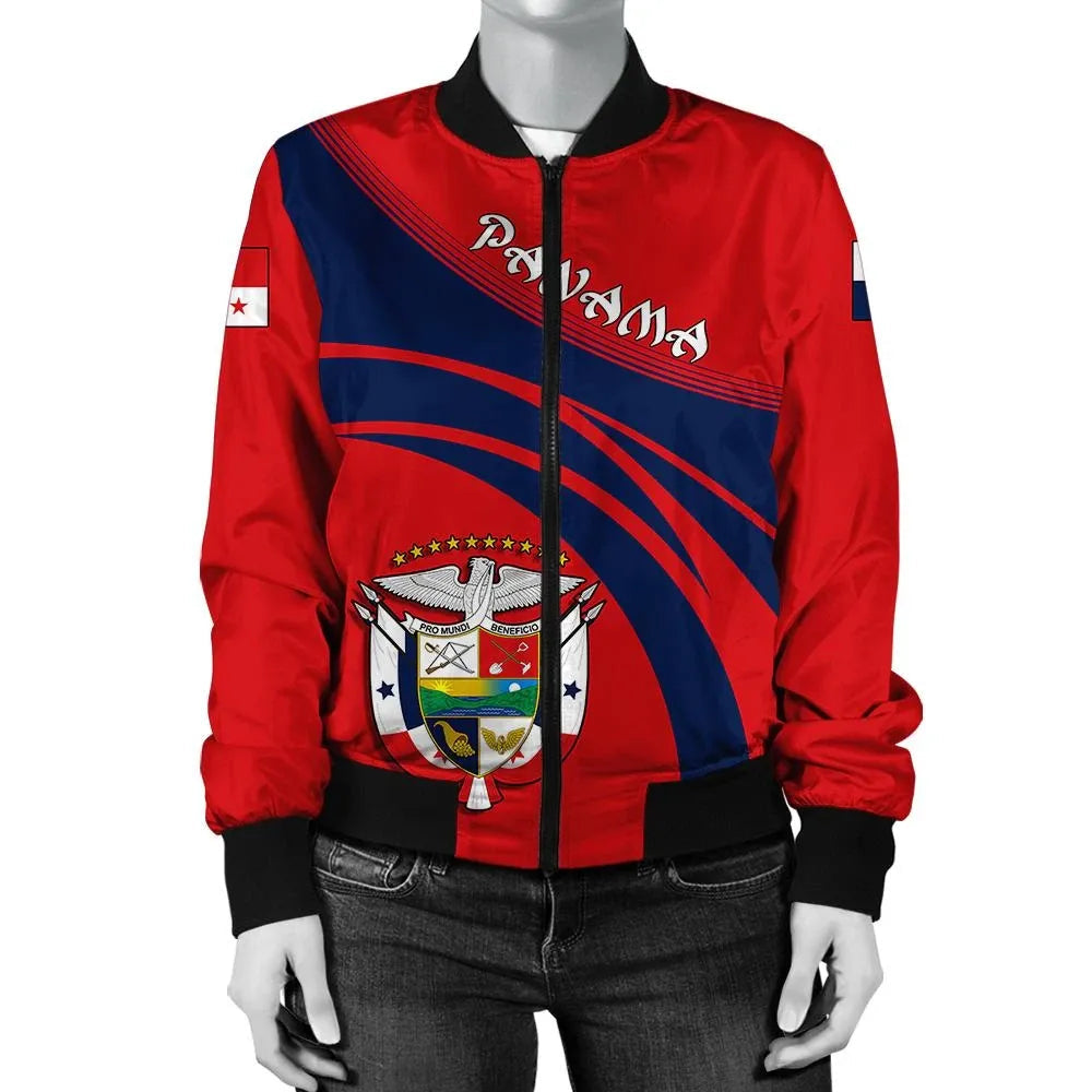 Panama Coat Of Arms Women Bomber Jacket Sticket RLT13 - Wonder Print Shop